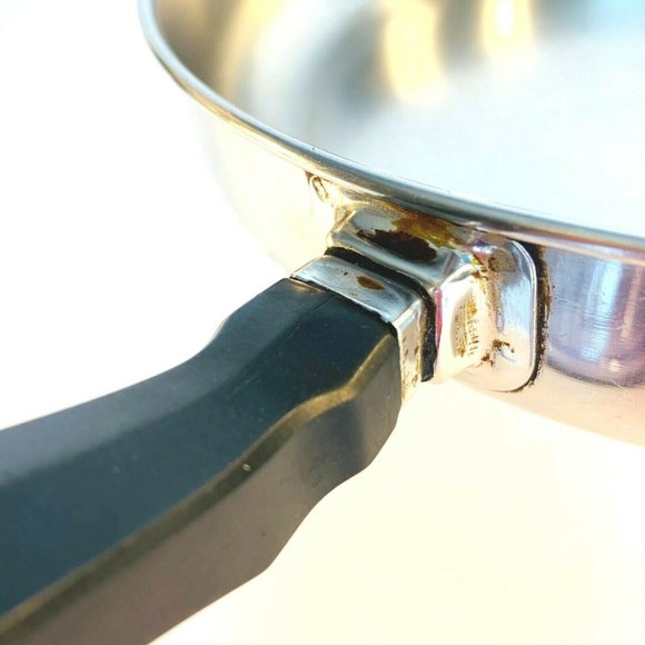 Vintage Farberware Stainless Steel 10.25” Skillet Fry Pan Aluminum‎ Clad NYC USA - Picture 10 of 11